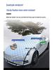 Universal Half Car Cover for Winter: Anti-Frost and Anti-Snow Protection for Front Windshield.