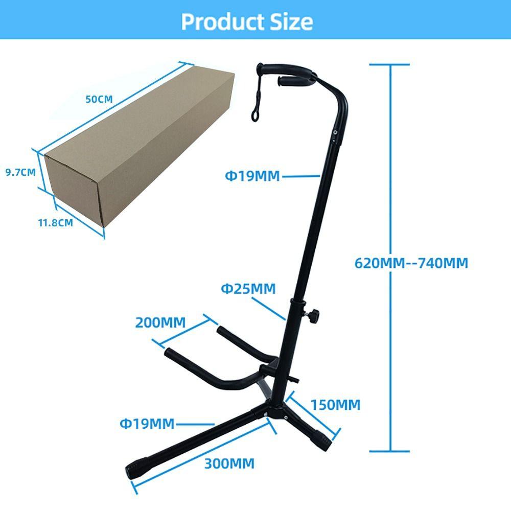 Non-slip Instrument Display Stand Steel Guitar Support Vertical Guitar Rack  Classical Guitar