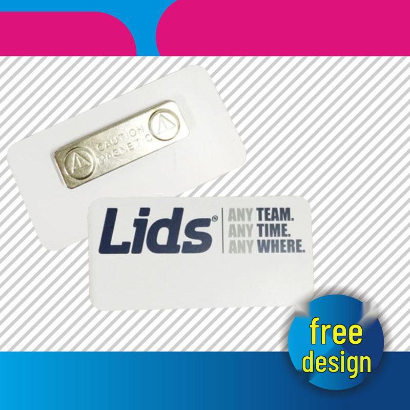 Plastic Magnetic Name Badges, Magnetic Badges, PVC Employee Name Cards, and Paper Insert Work Cards.