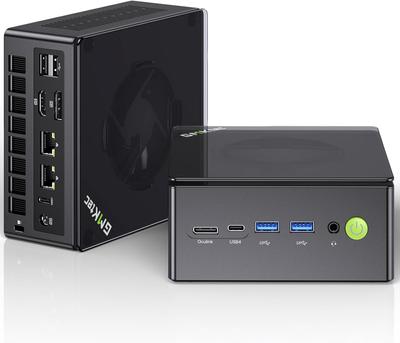 Geriausias žaidimų mini kompiuteris GMKtec su AMD Ryzen7 8845HS Greitesnis nei R7 128GB DDR5 8TB SSD Išplečiamas Oculink 2 USB Iki Windows 11 Pro su Dual