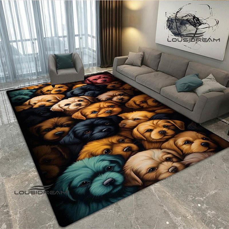 3D Süßer Hund Aufdruck Teppich Küchenmatten Rutschfester Teppich Außen Teppiche Läufer Schlafzimmer Dekoration Rosa Zimmer Dekoration Geburtstagsgeschenk