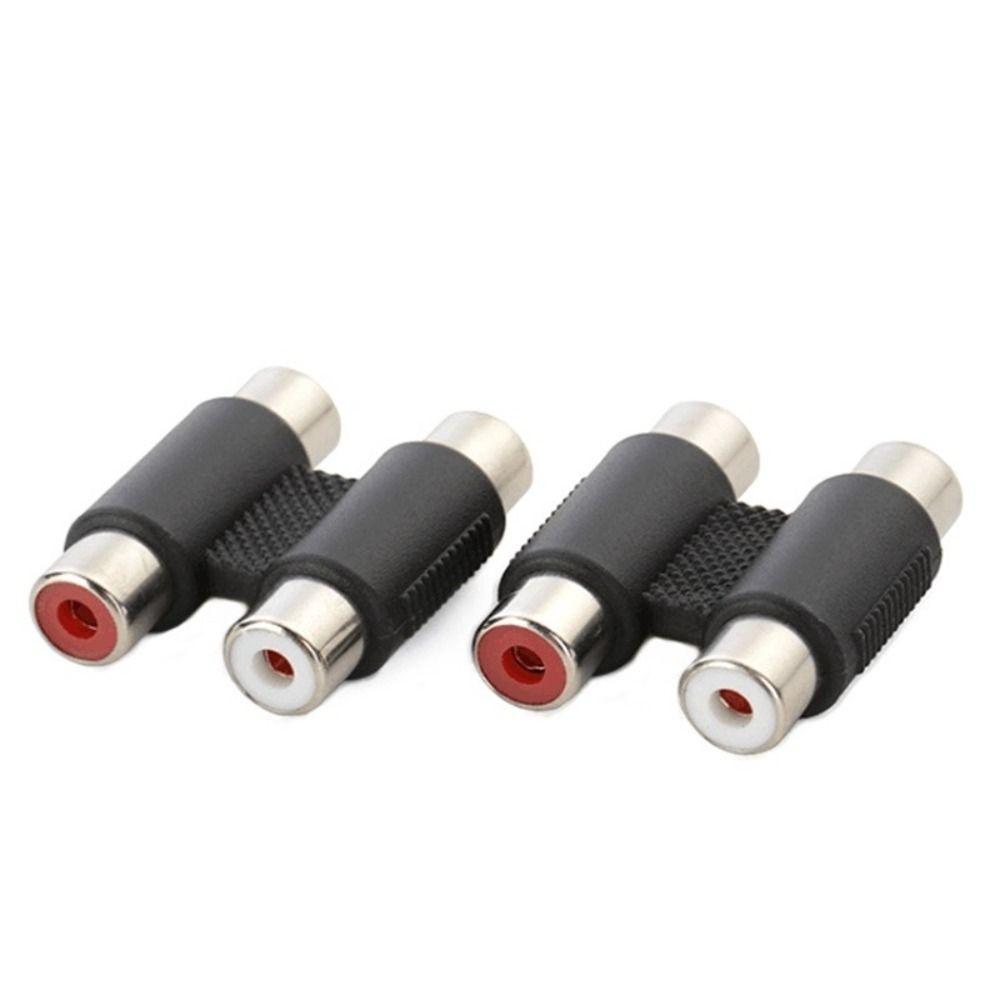 RCA Straight Dual 2 Head Phono Coupler AV Female Adapter RCA Phono Twin Coupler