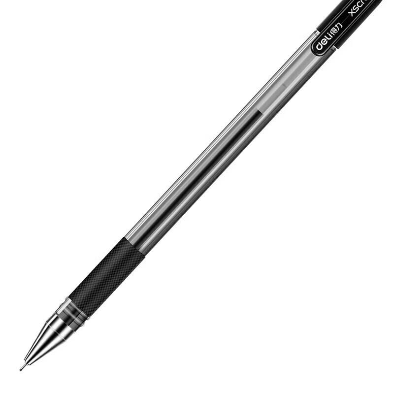 Deli S55 0.5mm Black Gel Pens (12-Pack)