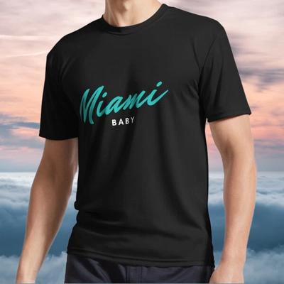 Neues Shirt Miami Baby Active Logo TEE T-Shirt Lustig Amerikanische Größe S bis 5XL