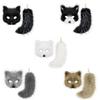 Animal Mask Costume with Plush Animal Tail Keyring for Women Girl, Halloween Foxes Costume Decoration Accessories