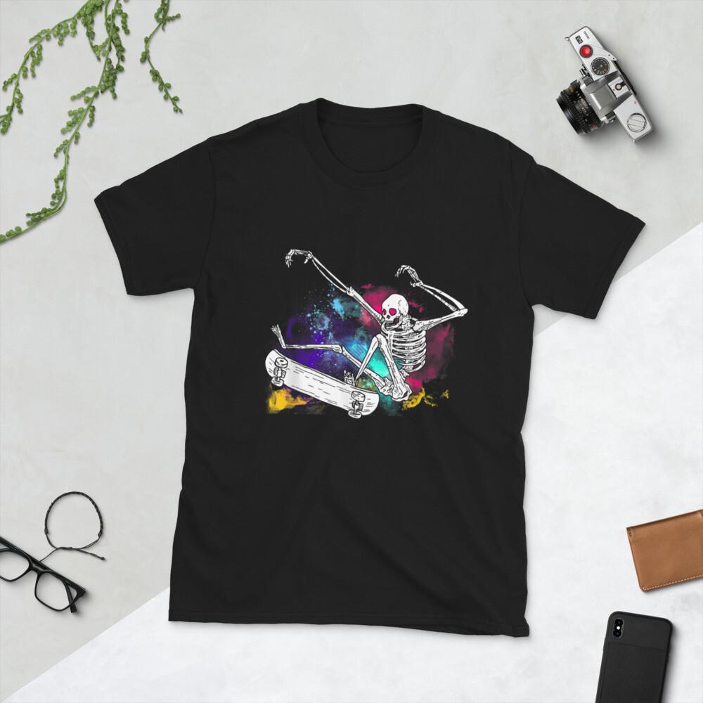 Cool Rad Skeleton Skateboarding Halloween Design S