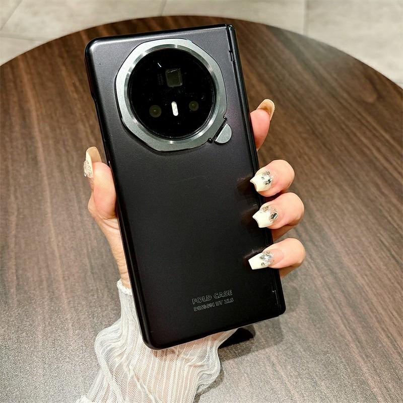 

Для Honor Magic V3 5G Чехол Рамка для объектива Подставка Жесткий ПК Чехол для телефона Black