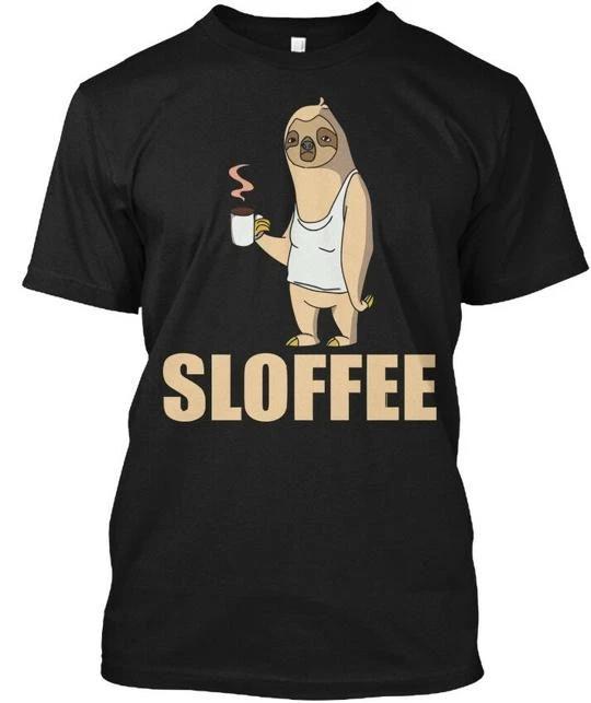 Sloth And Coffee - Sloffee Tee T shirt Made in the USA Size S to 5XL 4XL