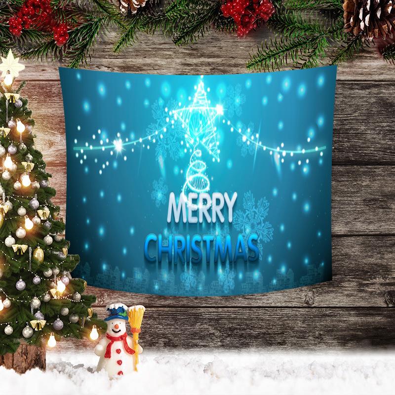 Vánoční tapiserie Vánoční pozadí Layout Látka Obývací pokoj Santa Claus závěs