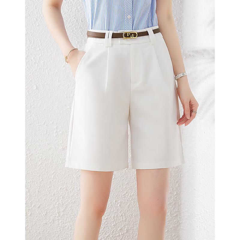 

Sisui Nianhua High-Waist Belt Casual Shorts L