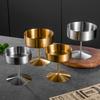 1Pc High Footed Easy To Clean Pudding Cafe Dessert Cup Hotel Stainless Steel Fruit Ice Cream Bowl