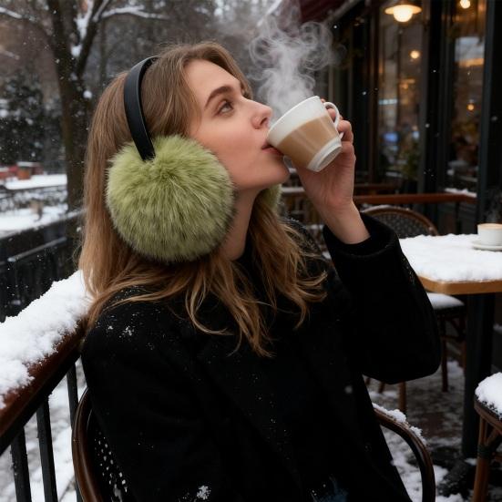 Earmuffs Faux Mink Fur Oversized Fit Soft Thick Fluffy Warm Ear Warmers Fall Winter Outdoor Activities Ear Muffs