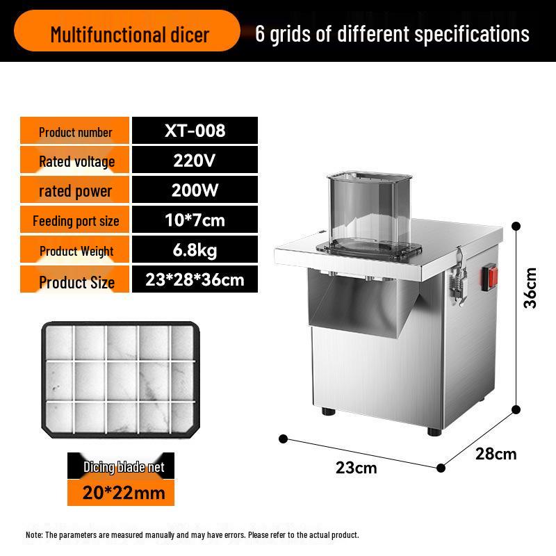 Multifunctional Automatic Vegetable and Potato Dicing & Slicing Machine