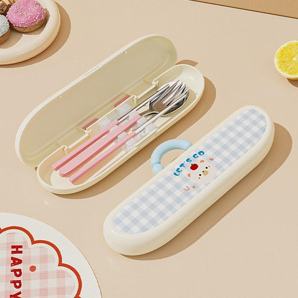 Stainless Steel Portable Tableware Set 3in1 Spoon Cutlery Set Flatware Set  Outdoor Dining