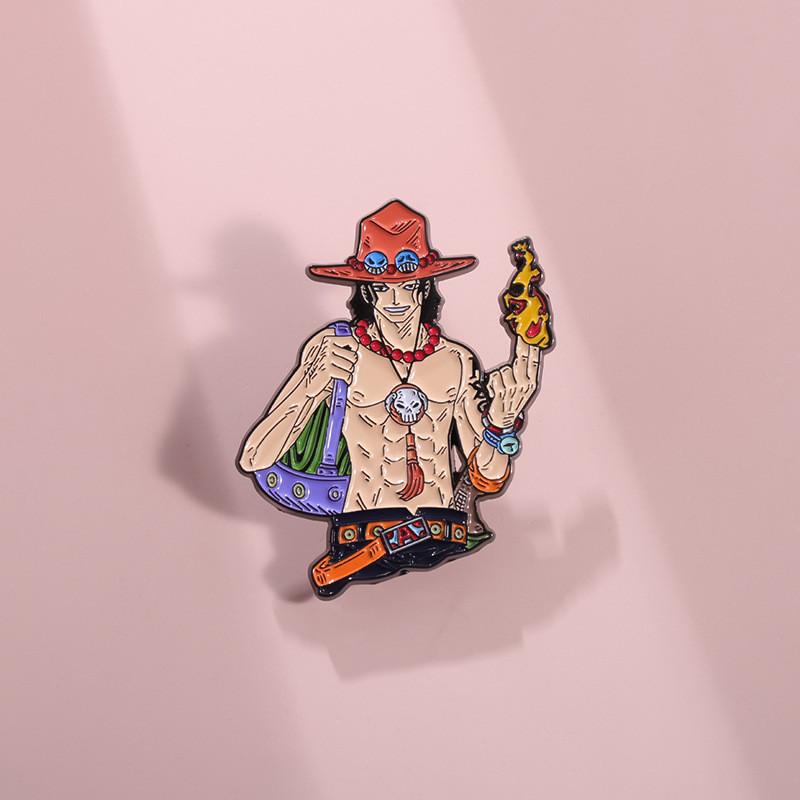 Unique Anime Character Brooch Stylish Metal Badge For Cosplay And Fashion Accessories