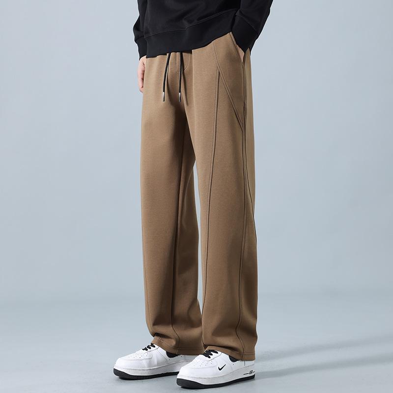 

Мужские молодежные повседневные брюки весна и осень новые драпирующиеся широкие брюки спортивные свободные и универсальные мужские брюки тренд 4XL