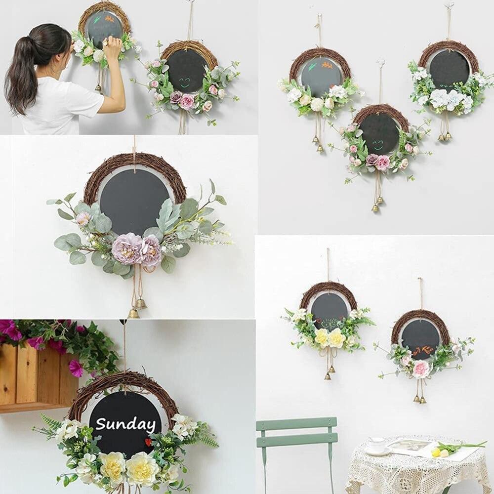Natural Grapevine Wreath Christmas 2pcs Garland Decoration  Wedding Decor
