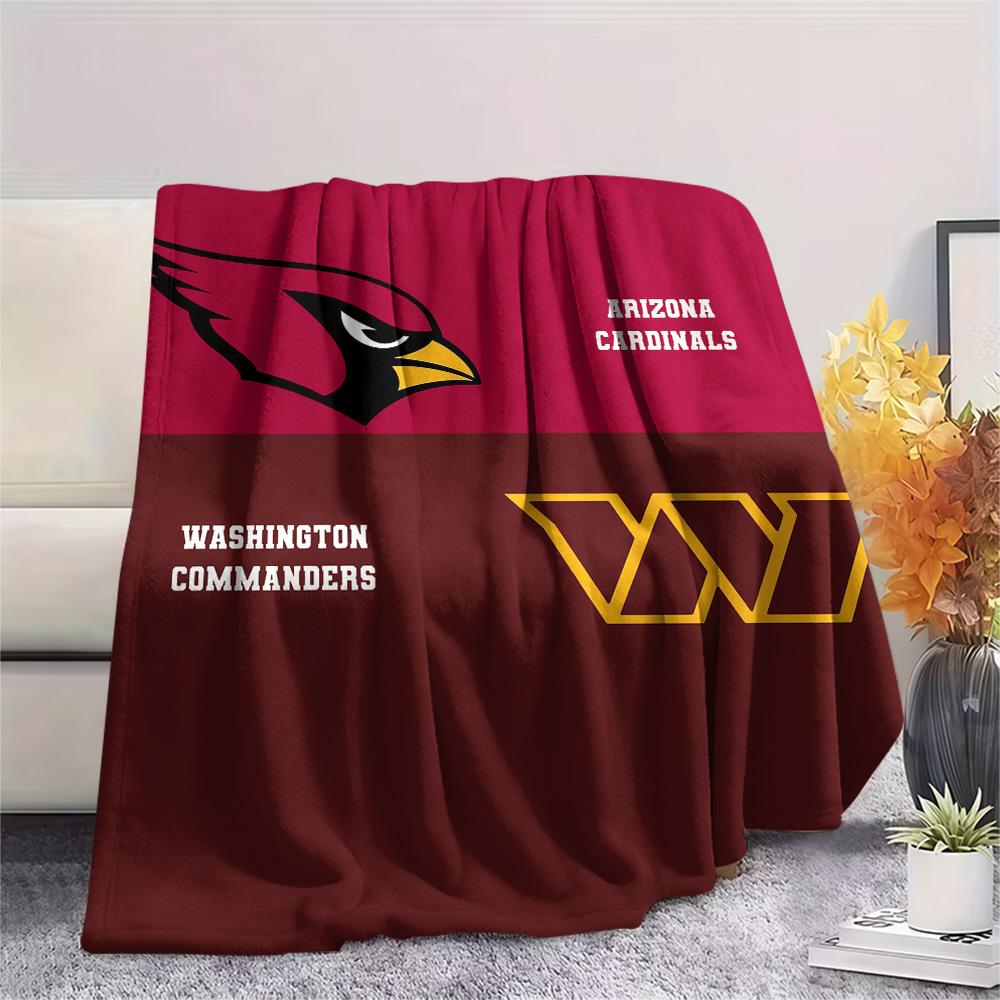 Arizona Cardinals Print Flannel Blanket, High quality Comfortable for All Seasons, Home Decor, Warmth and Comfort, Perfect for Christmas Gifts