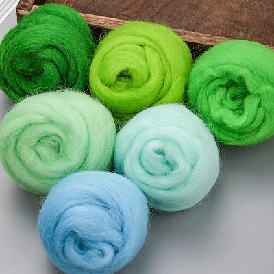 10 G DIY Wool Roving Needle Felting 8 Colors Wool Felting Fibre Handmade Material For Beginners Needle Felting Product Making