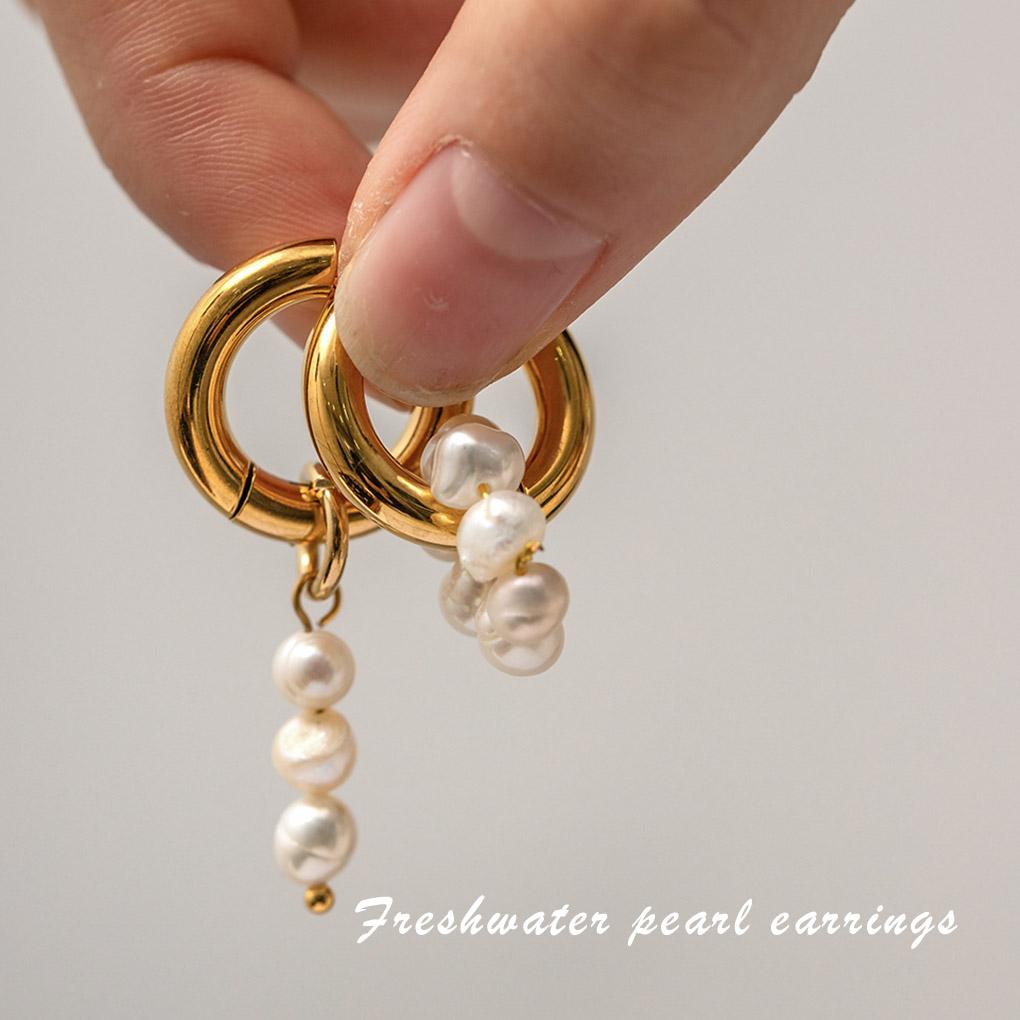 1 Pair Asymmetric Pearl Earrings Festival Holiday Party Wedding Engagement Personalized Piercing Jewelry Women Girls