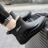 Fashion rain shoes men's adult thickened outer wear waterproof shoes medium tube bundle mouth rubber shoes velvet overshoes fishing cotton rain boots