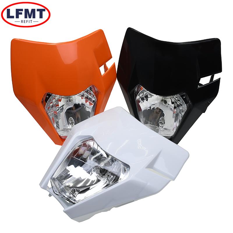 Motorcycle Headlight Enduro For KTM EXC EXC-F SX-F SX XC XC-W XC-F XCF-W 125-530 Universal Dirt Bike Motocross Headlights Plate