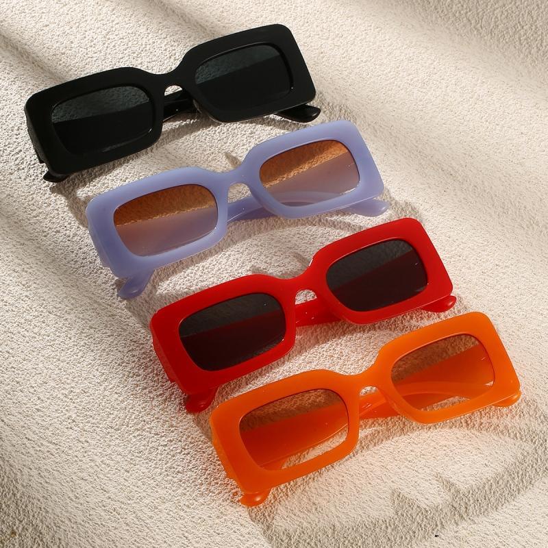 Colors Fashion Women Square Sunglasses Ladies Outdoor UV400 Candy Color Sunshades Unisex Trendy Eye Protection Goggles