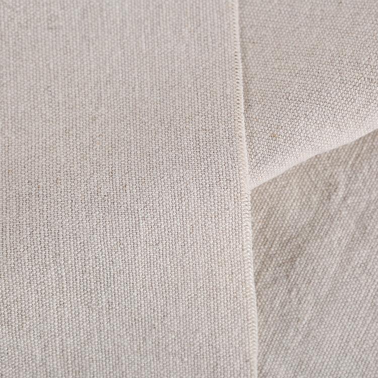 Width 135 cm Thick Pure Solid Color Plain Embroidery Fabric Cotton Linen Base Lining Fabric for Tablecloth Sofa Pillow Dress Bag