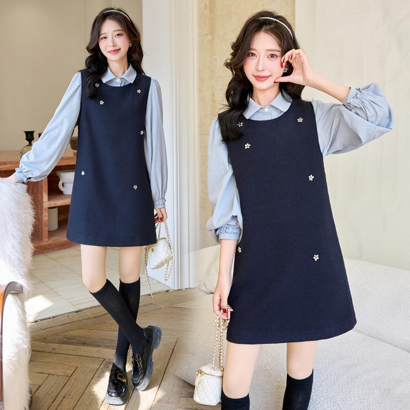 

Весеннее приталенное платье-жилет 2025: Модный двухкомпонентный костюм в стиле «аромат», YJ8512