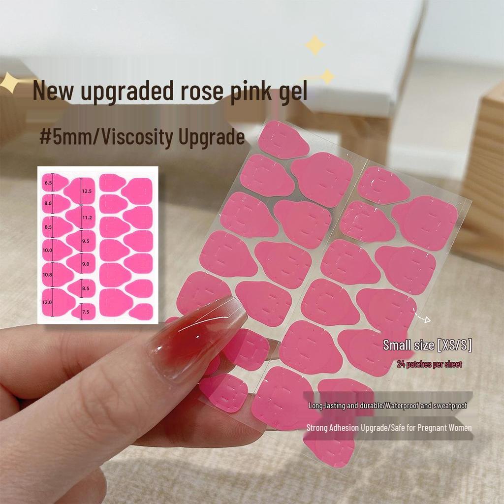 Klej do tipsów: Wysoka lepkość 0,4 mm Wodoodporny Różowy/Żółty Dwustronny Klej Żelowy