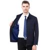 High-End Businessjacke Herren Frühling und Herbst Neuer Stil Mittelalte und Ältere Herren Väterbekleidung Revers Freizeitjacke Verdeckter Karomantel