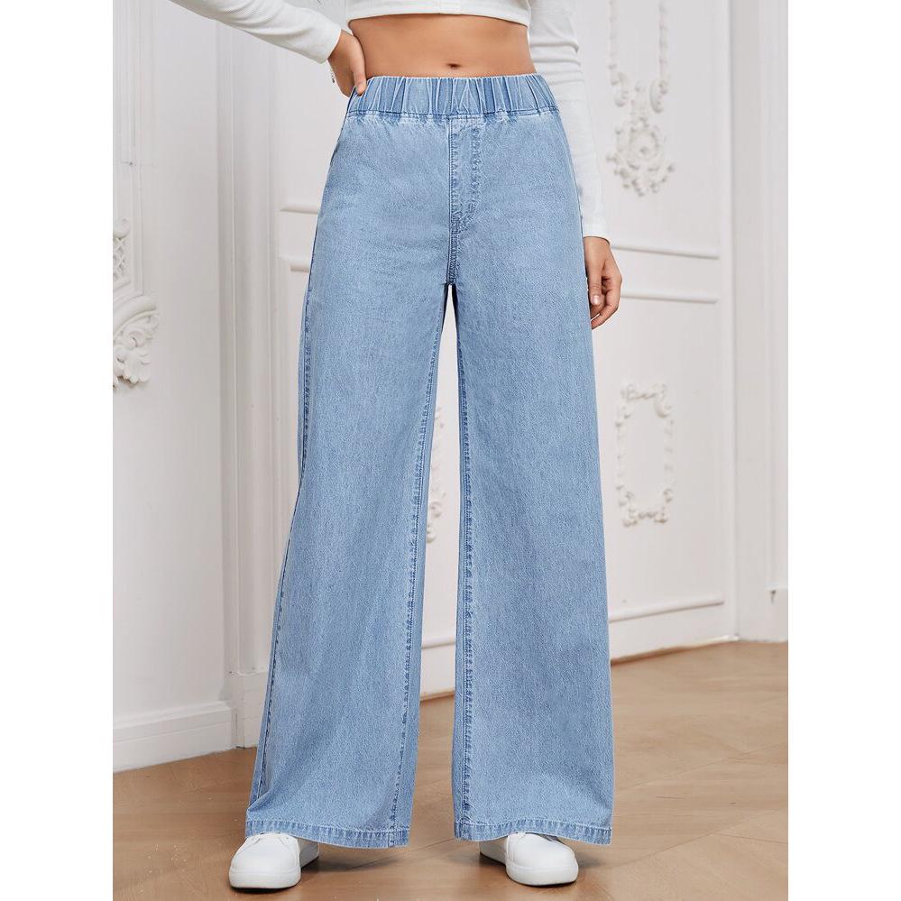 Women s Trendy Retro Wide-Leg Denim Jeans 2025 Collection XL