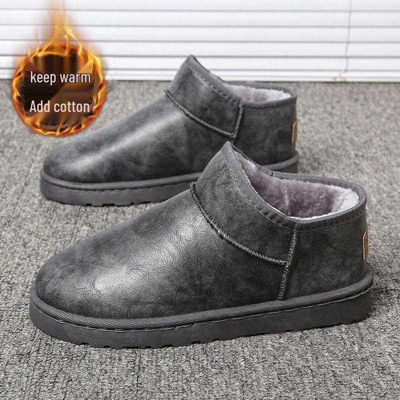 

Мужские теплые зимние ботинки в корейском стиле - Зимние высокие вельветовые ботильоны с хлопковой подкладкой 42