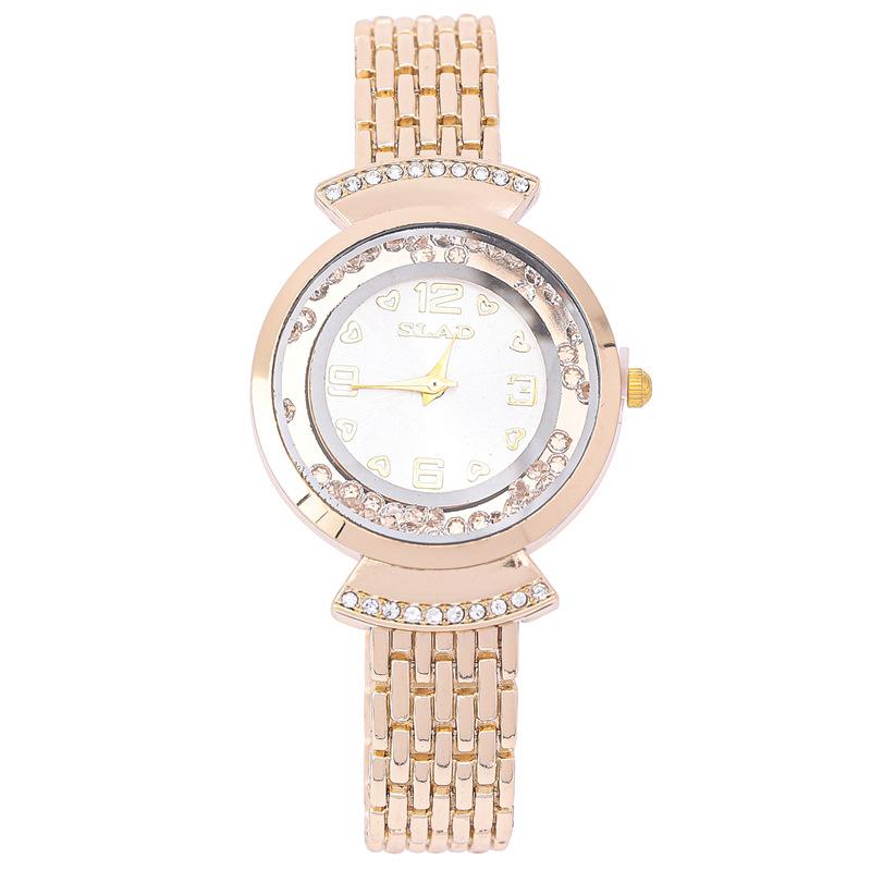 

Fashion Diamond-Encrusted Women S Watch Creative Versatile Quartz Watch Women S Light Luxury High-End Women S Bracelet Watch