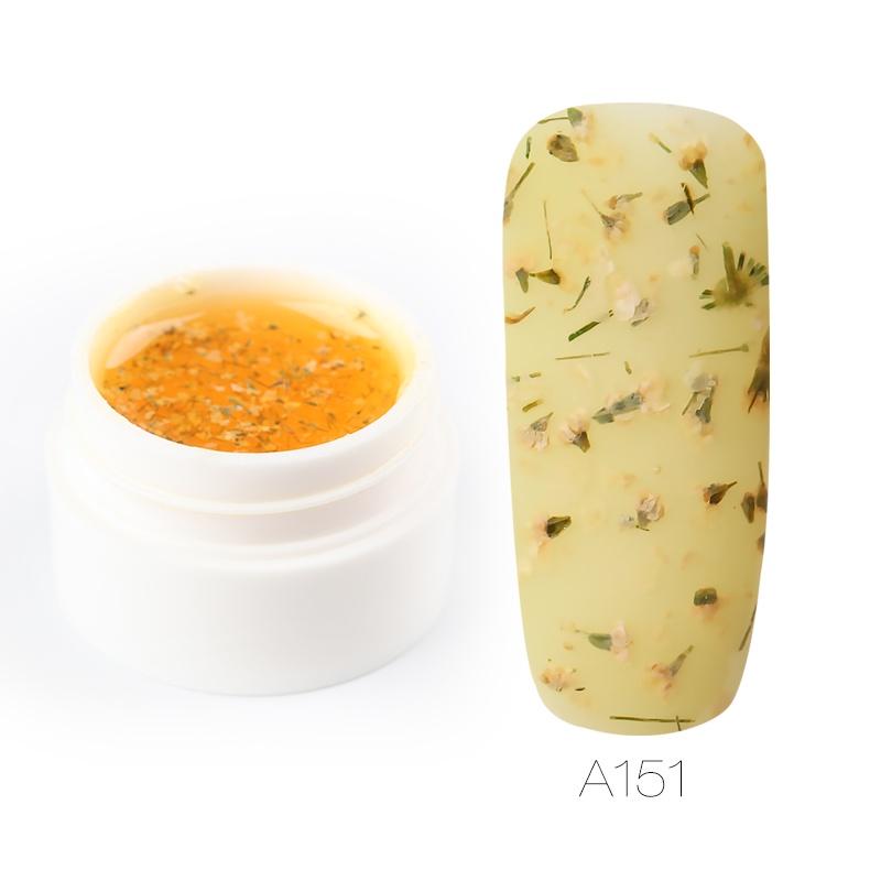 ROSALIND 5ml Dry Flower Fairy Gel Nail Polish DIY Dried Flower Semi Permanent Soak Off New Style Nail Art Top Base Hybrid Varnish UV Nail Gel