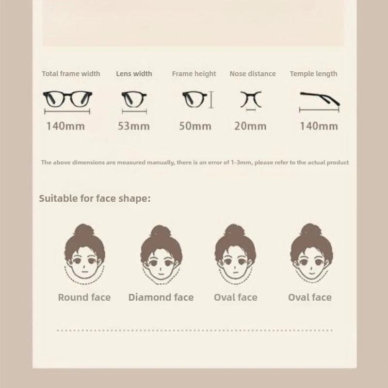 New Cute Metal Eyeglasses Frames Comfortable Lightweight Sturdy Durable Personalized Learning Glasses Without Lenses