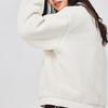 Skechers Outdoor Series Casual Warm Solid Color Stand Collar Spliced Cotton Jacket Women Jacket Eggshell L424W010-00V7