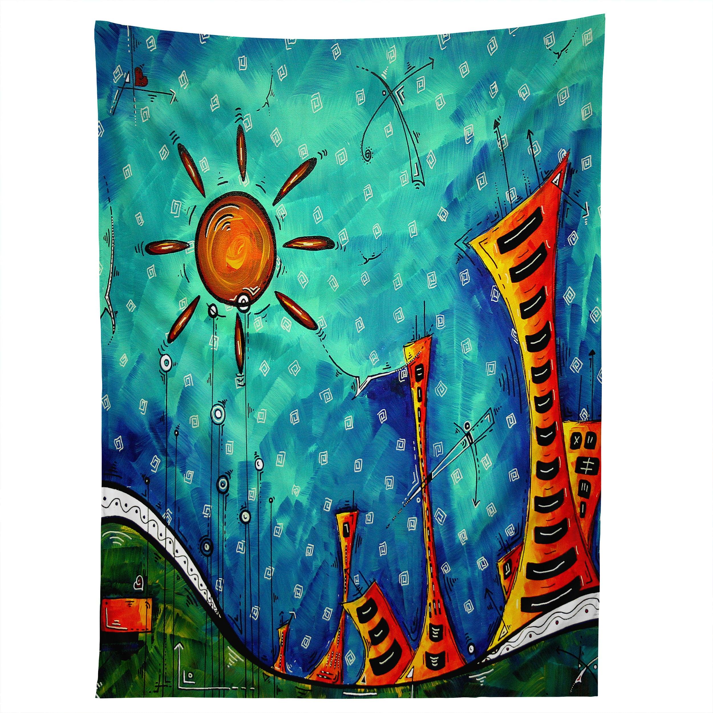 FUNKY TOWN tapestry 75x100 чёрный