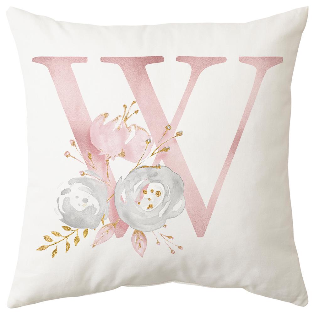 Pillow Cover Letter Valentine's Day Living Room Sofa Pillow Car Waist Pillow Pillow Cover Bedroom