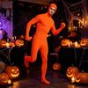 Costume Party Unitard Full Body Zentai Suit for Men Women, Open Face Halloween Cosplay Stretchy Performance Outfit Bodysuit, Adults Spandex