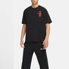 Nike T Shirts Men's Black Crew Neck Moderate Straight Fit FN0806-010