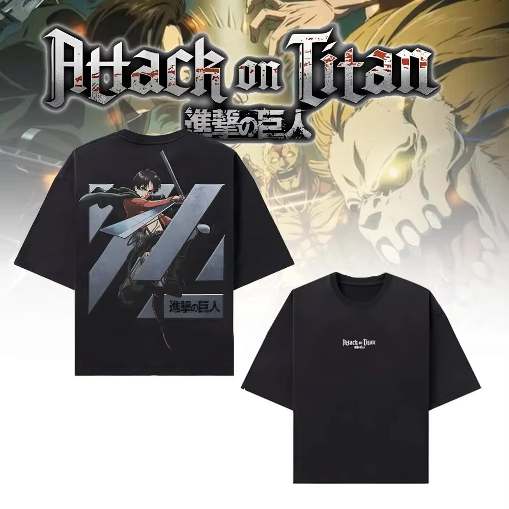 2026 new Attack on Titan Mens and Womens TShirts  Japanese Anime TShirts  SpringSummer New Design  Basic Style