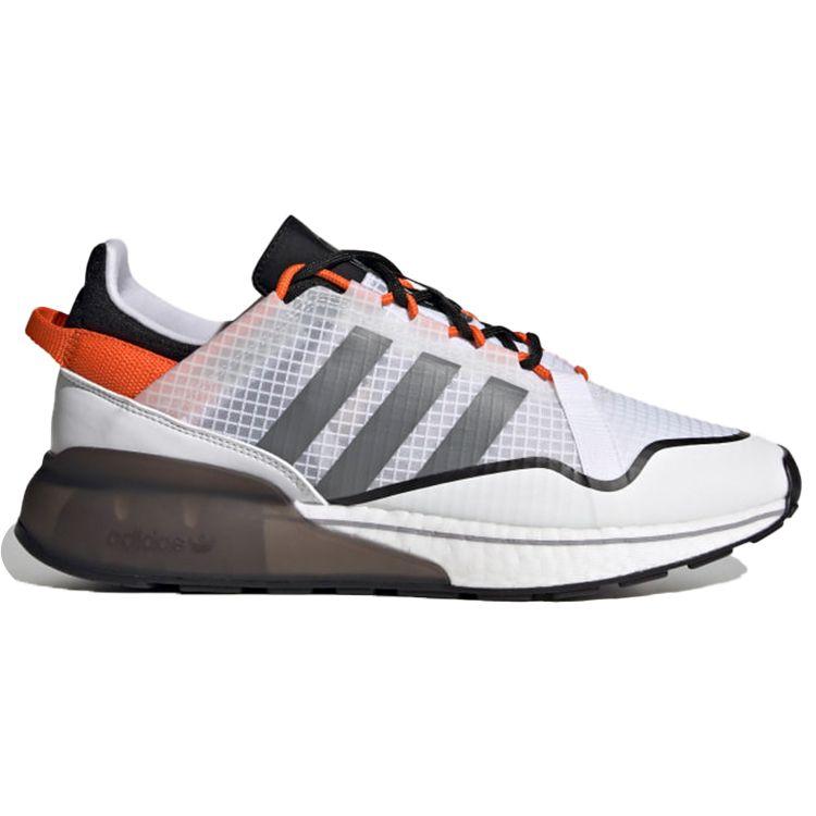 Adidas ZX 2K Boost Pure White Grey Orange Unisex Sneakers Cloud-White Grey-Three H06568