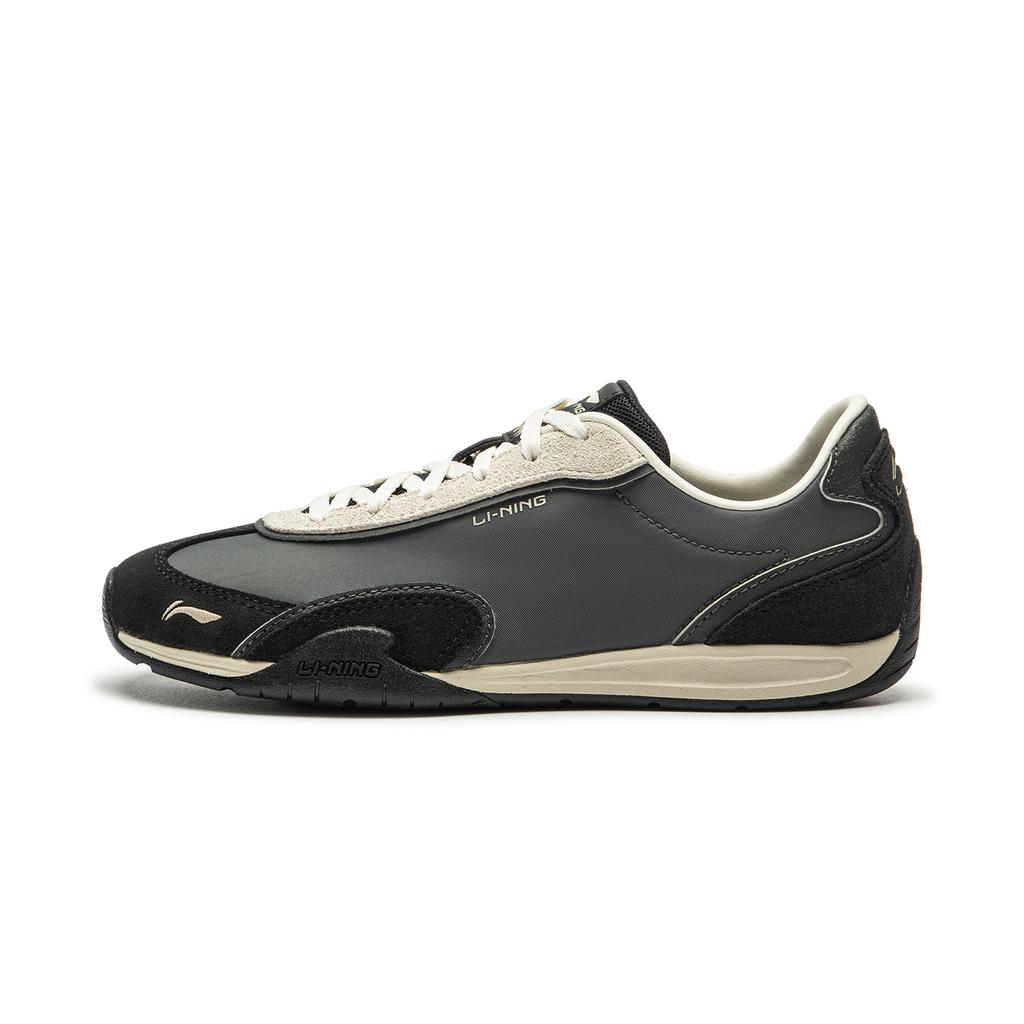 Li Ning Slip Resistant, Abrasion Resistant, Lightweight Low Top Casual Shoes Women's Gray Black AGCW368-3