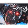 Demonic Skull Drive-In Movie Graphic Oversized Streetwear T-Shirt