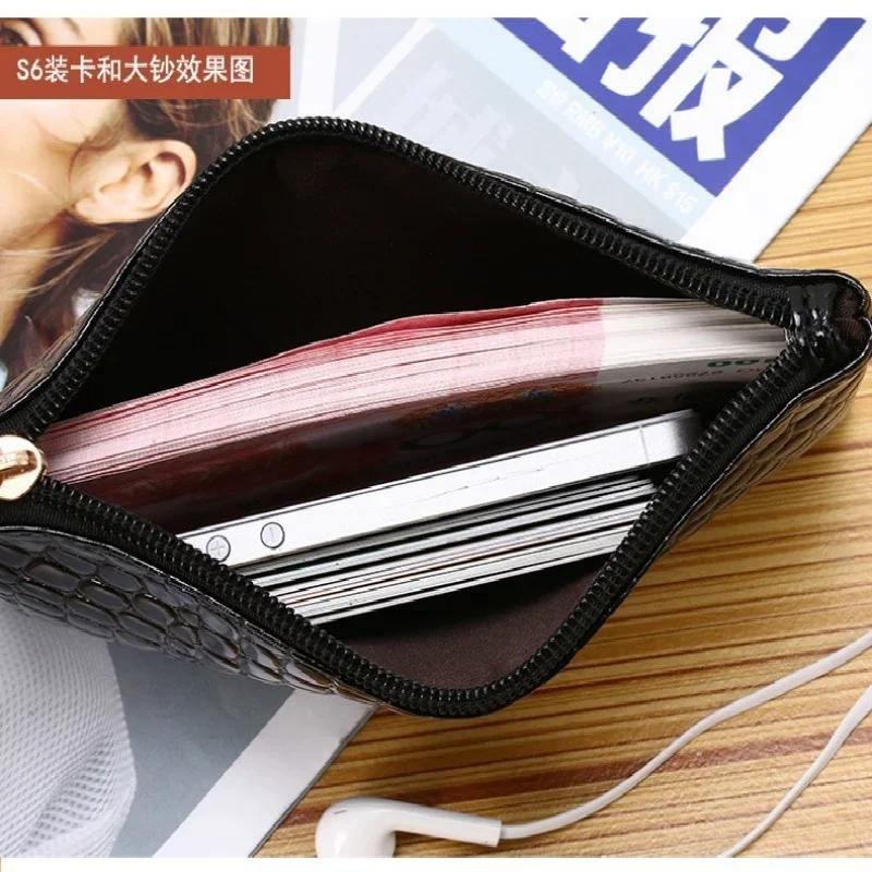 Neue Damen Tasche Krokodilmuster Handtaschen Damen Handytaschen Null Geldbörse Praktische Mode Clutches