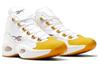 Reebok Question Mid Yellow Toe White/Yellow Men's Sneakers
