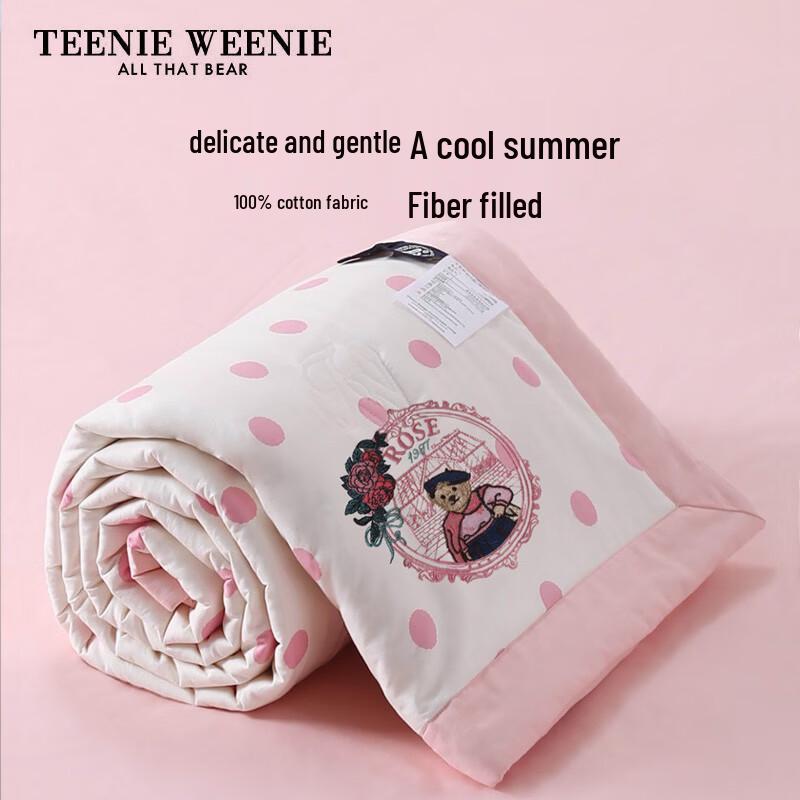 Летний одеяло-плед Teenie Weenie Bear, хлопок А-класса 150x200cm