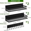 Magnetic No-Drill Refrigerator Side Spice Rack