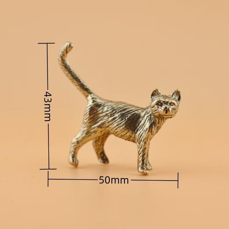 Alloy Witch Cat Figurine Vintage Finish Fine Carvings Perfect For Halloween Home Desktop Gothic Decor
